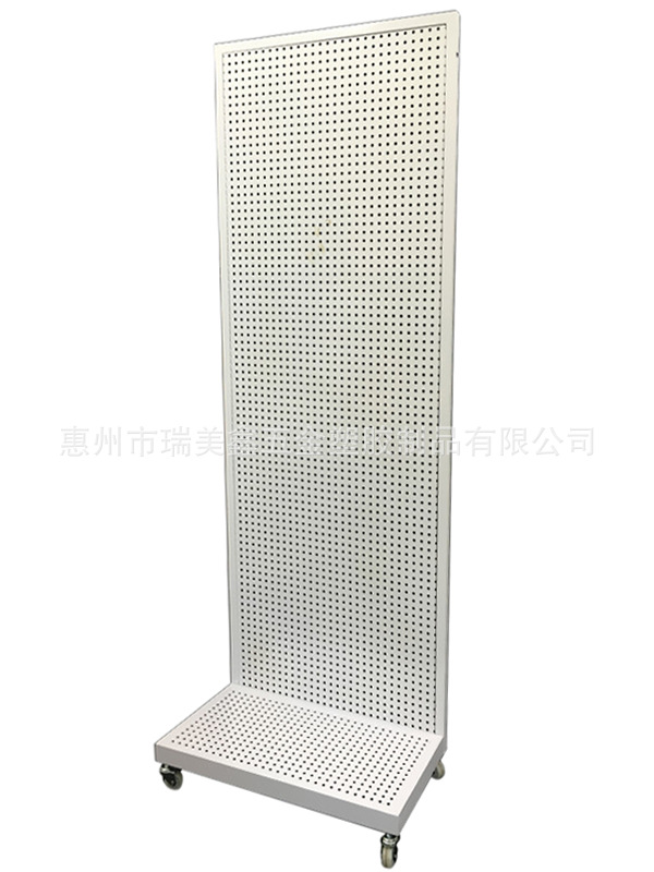 洞洞板掛鉤上墻展示架 上墻飾品槽板貨架 洞洞板展示架(圖1)